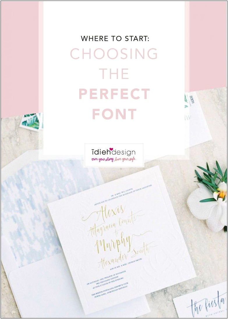 Different Font Styles For Wedding Invitations