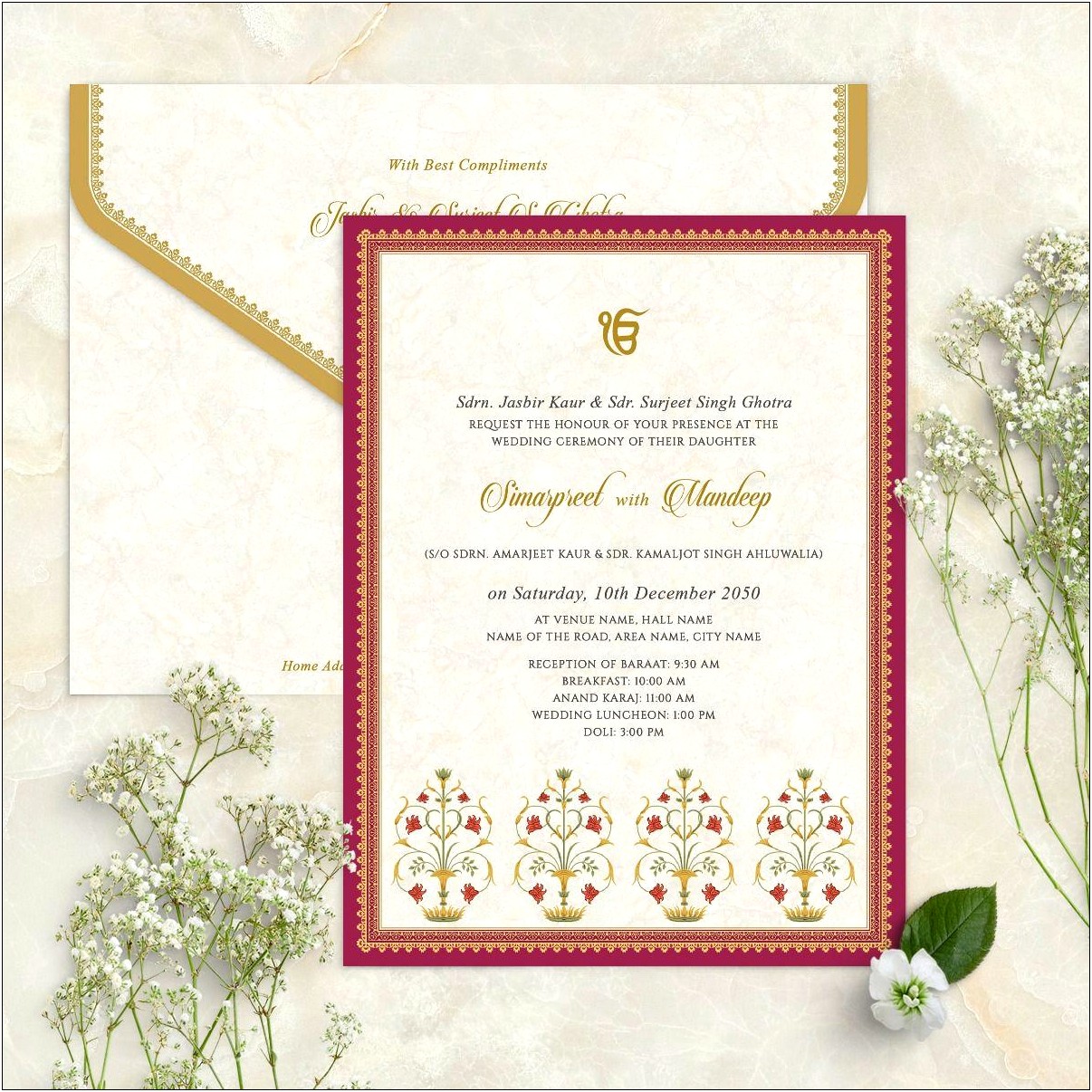 Digital Indian Wedding Invitation Card 003
