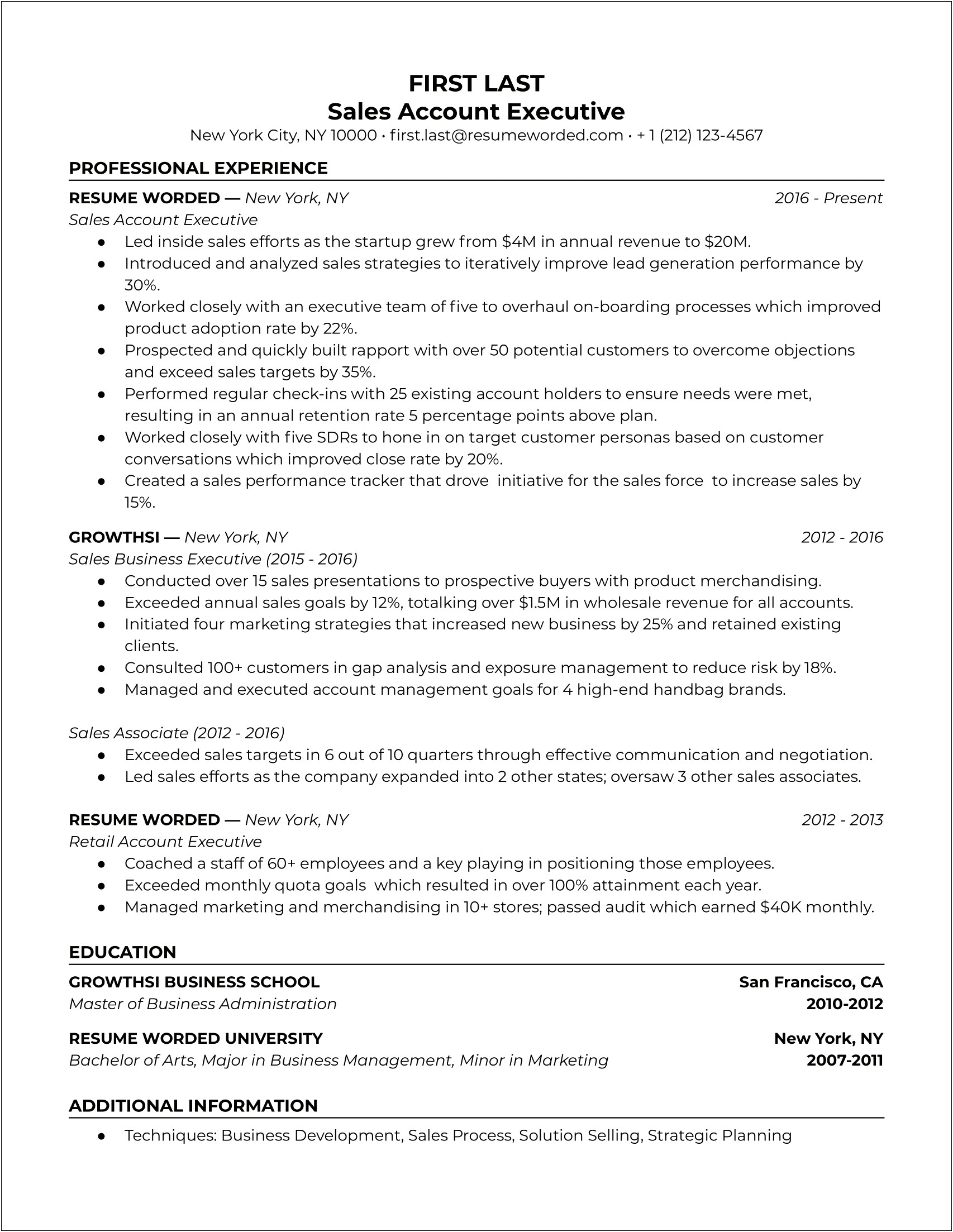 Direct Sales Representative Job Description Resume