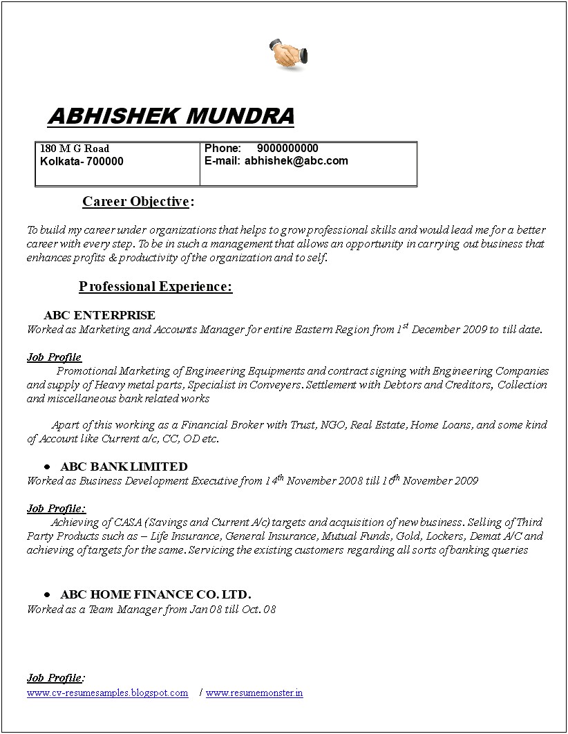 Director Of Marketing Job Description For Resume