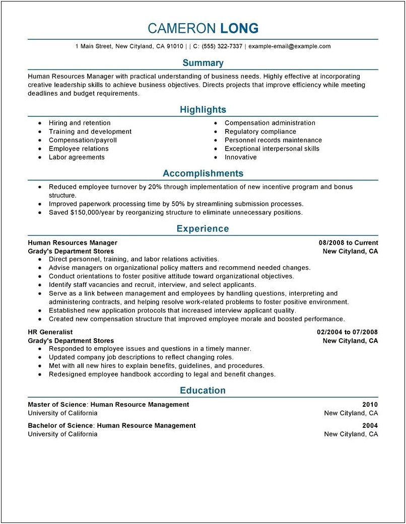 Director Of Student Services Resume Sample