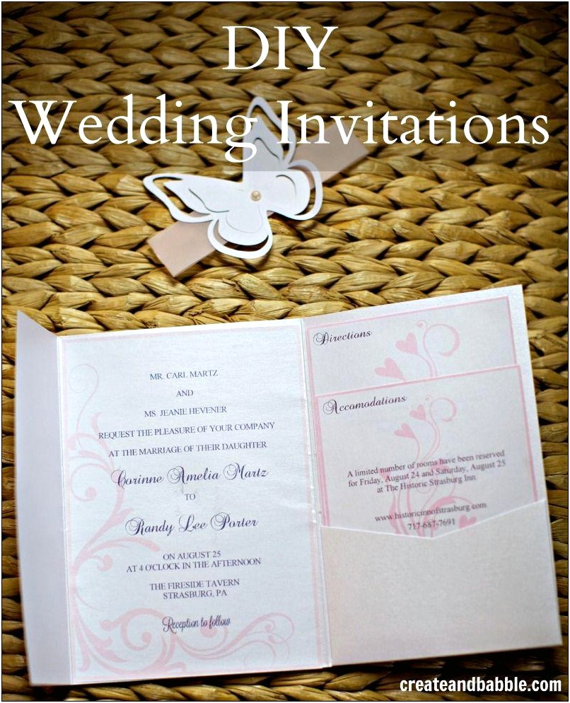 Diy Wedding Invitations Using Silhouette Cameo