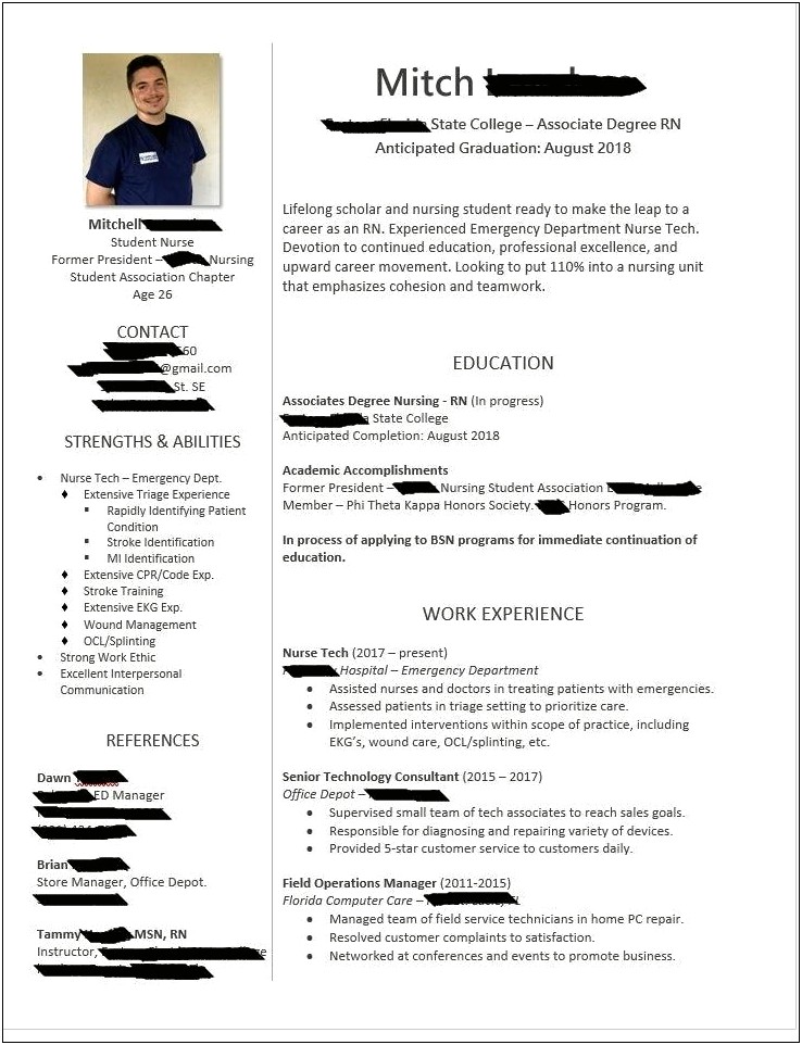 Do Nursing Application Schools Look At Your Resume
