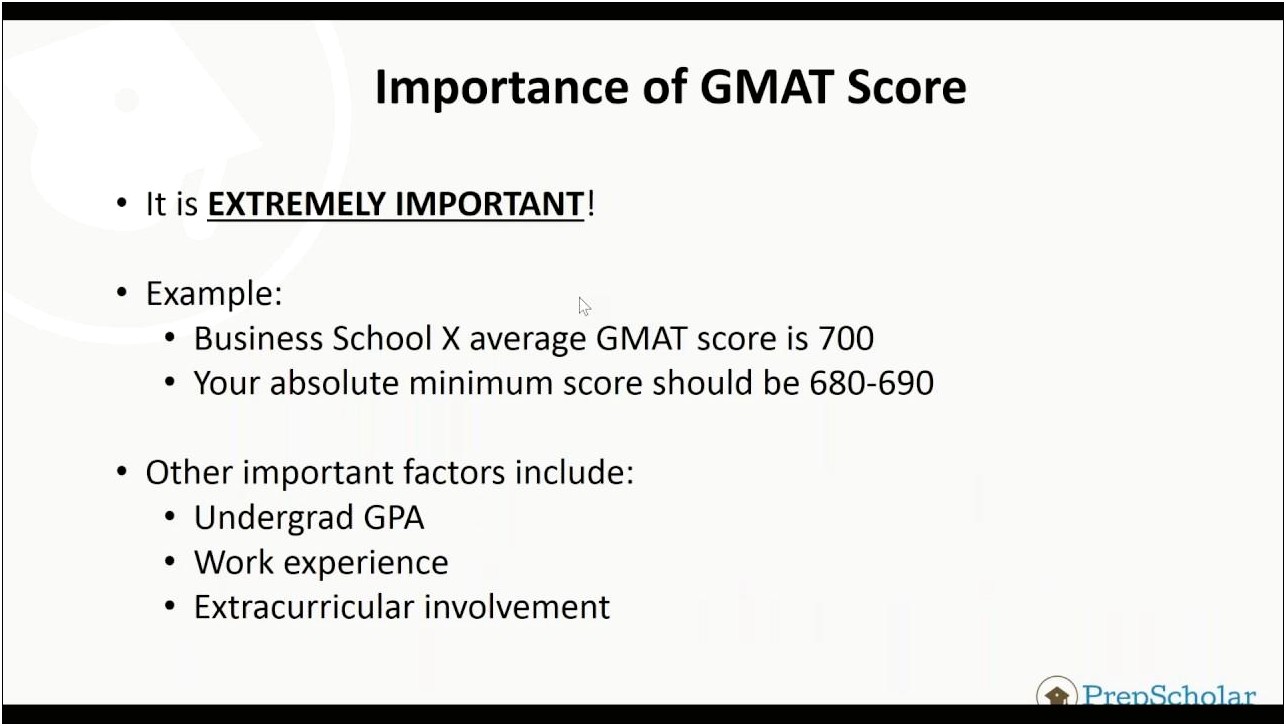 Do People Put Gmat Score On Resume