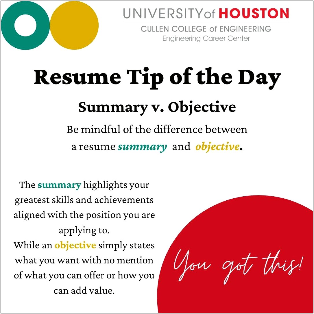 Do You Center The Objective On Resume