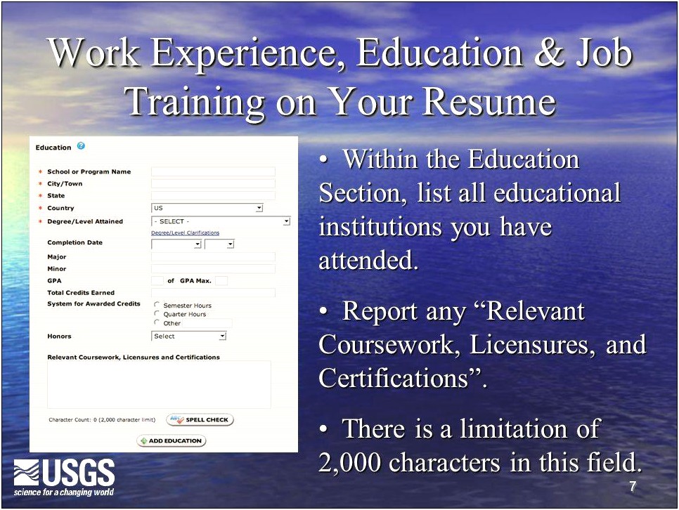 Does Job Training Count On Resume