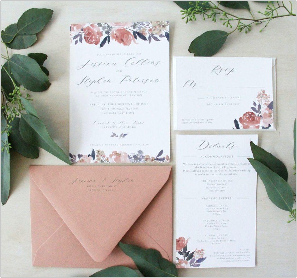 Does Wedding Invitation Need To Be Wedding Color