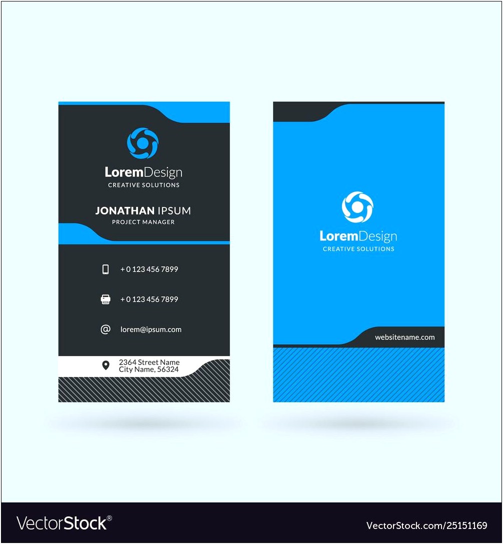 Double Sided Business Card Template Download