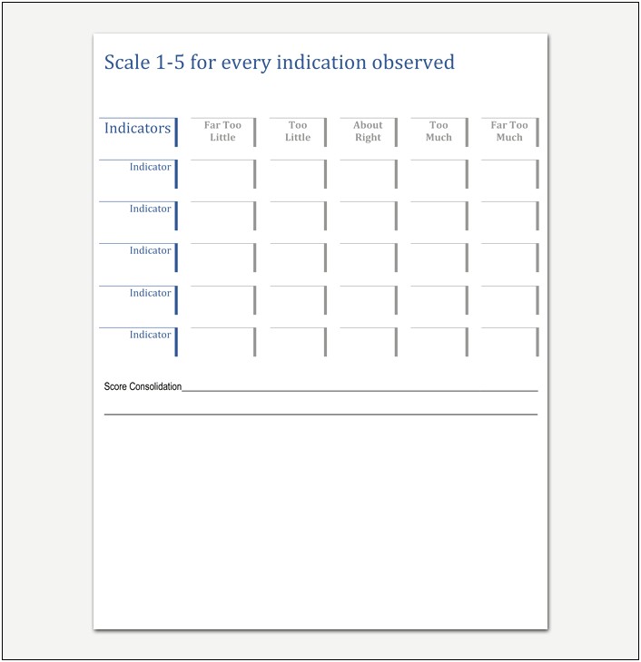 Download 5 Point Likert Scale Template Pdf