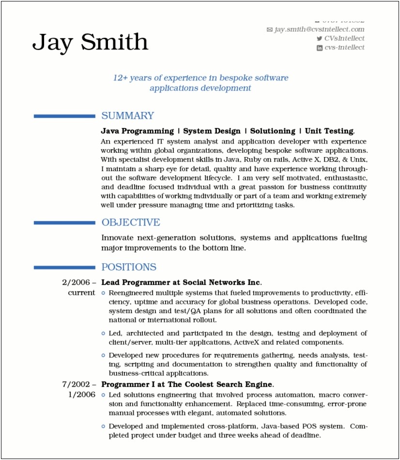Download A Resume Template In Microsoft Word