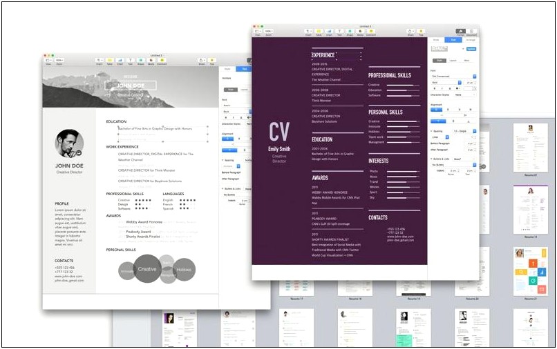 Download Free Resume Templates For Mac Pages