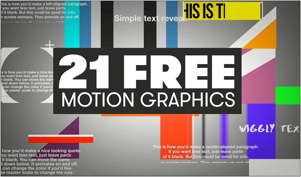 Download Motion Graphics Template Premiere Pro