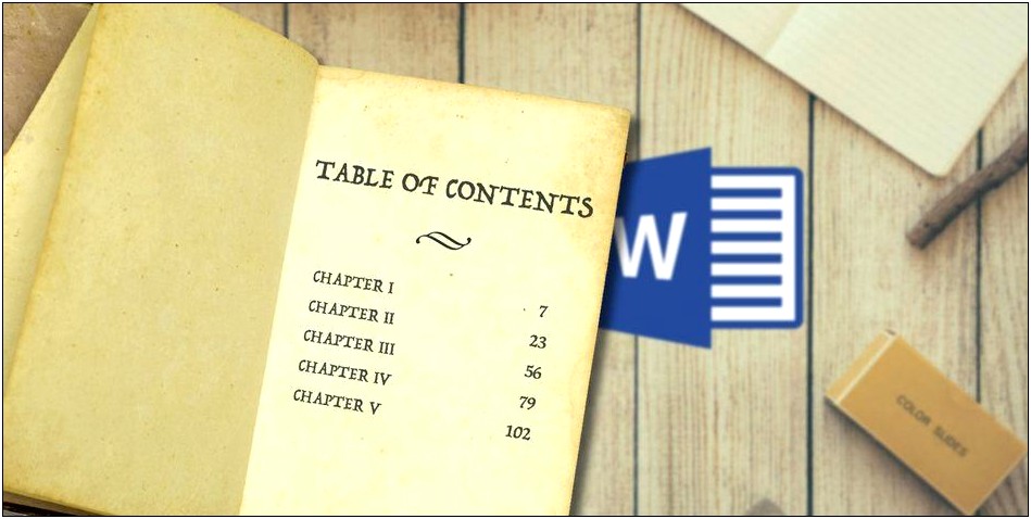 Download Table Of Contents Template Word