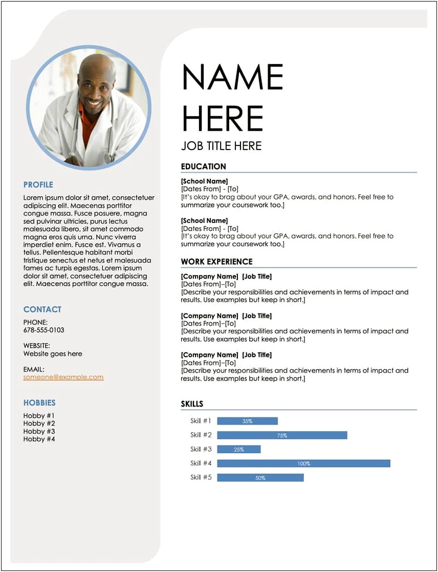 Downloadable Resume Templates For Free For Open Office