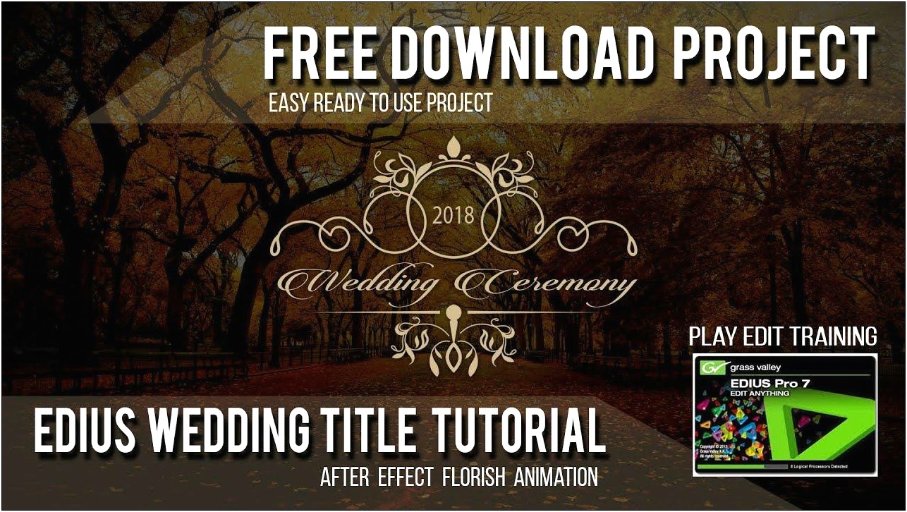 Edius 7 Wedding Invitation Project File Free Download