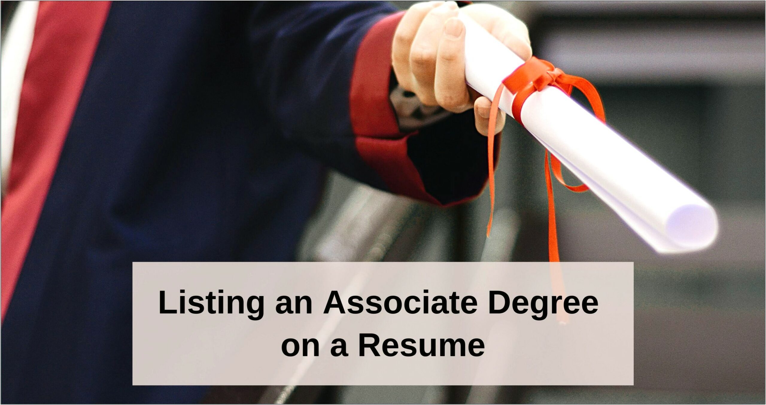 Education On Resume Examples Associate's Degree