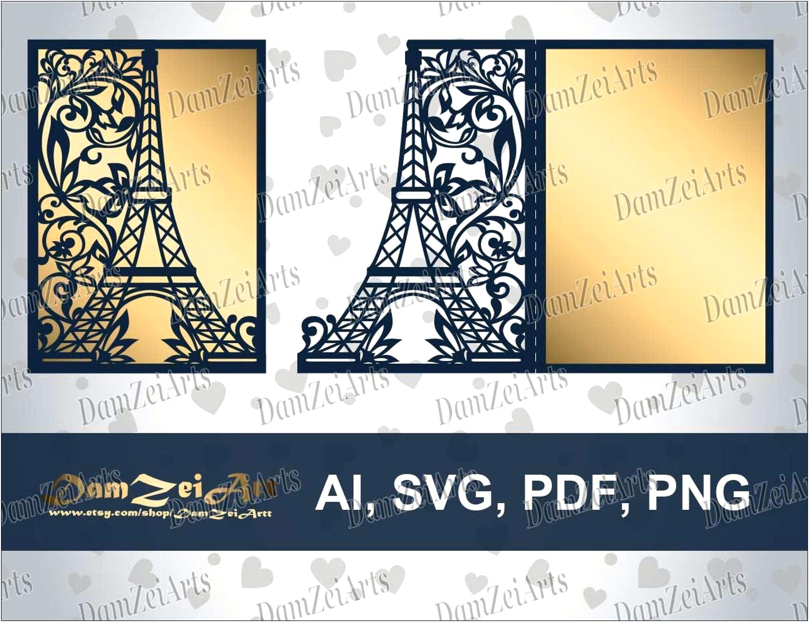 Eiffel Tower Laser Cut Template Download