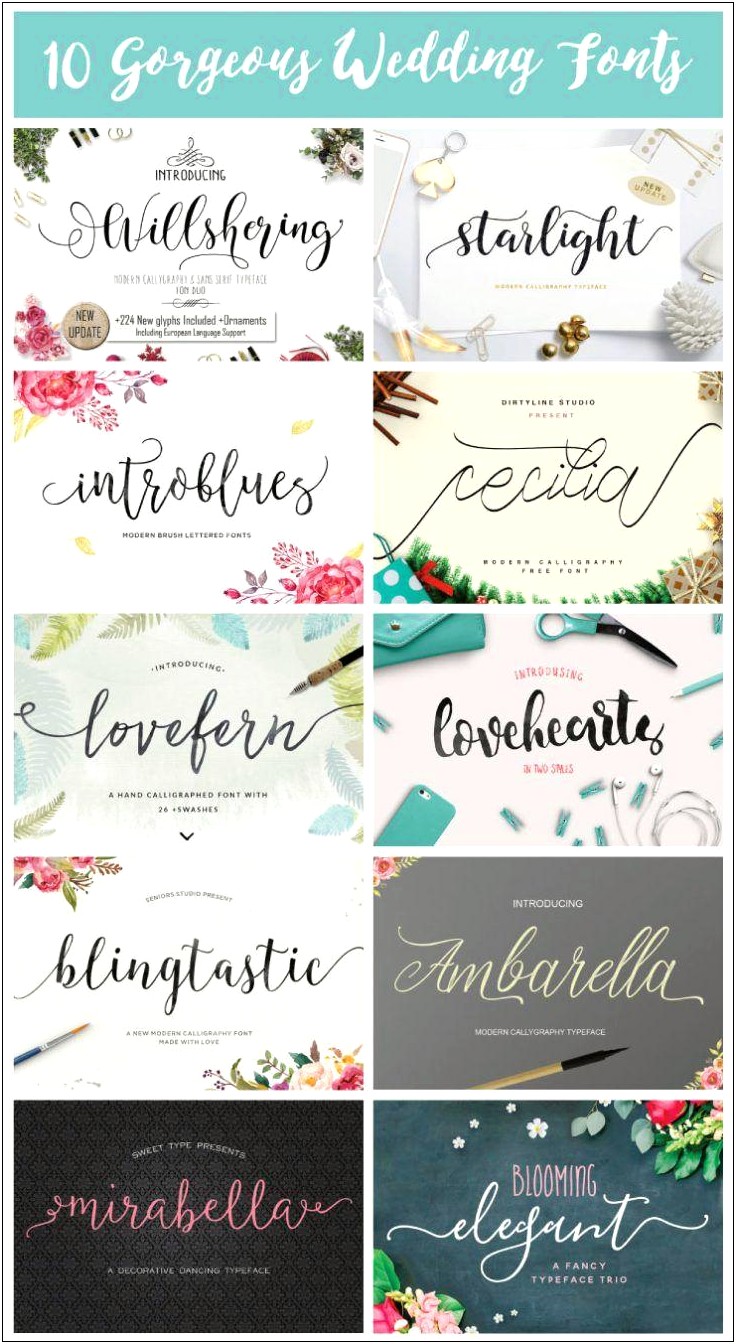 Elegant Script Fonts For Wedding Invitations Free