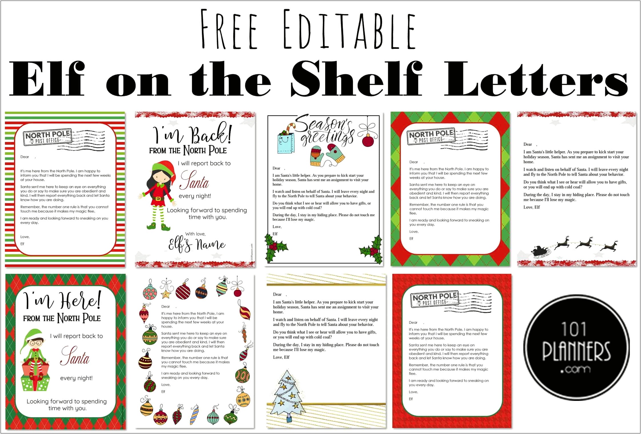 Elf On The Shelf Letter Template Download Word