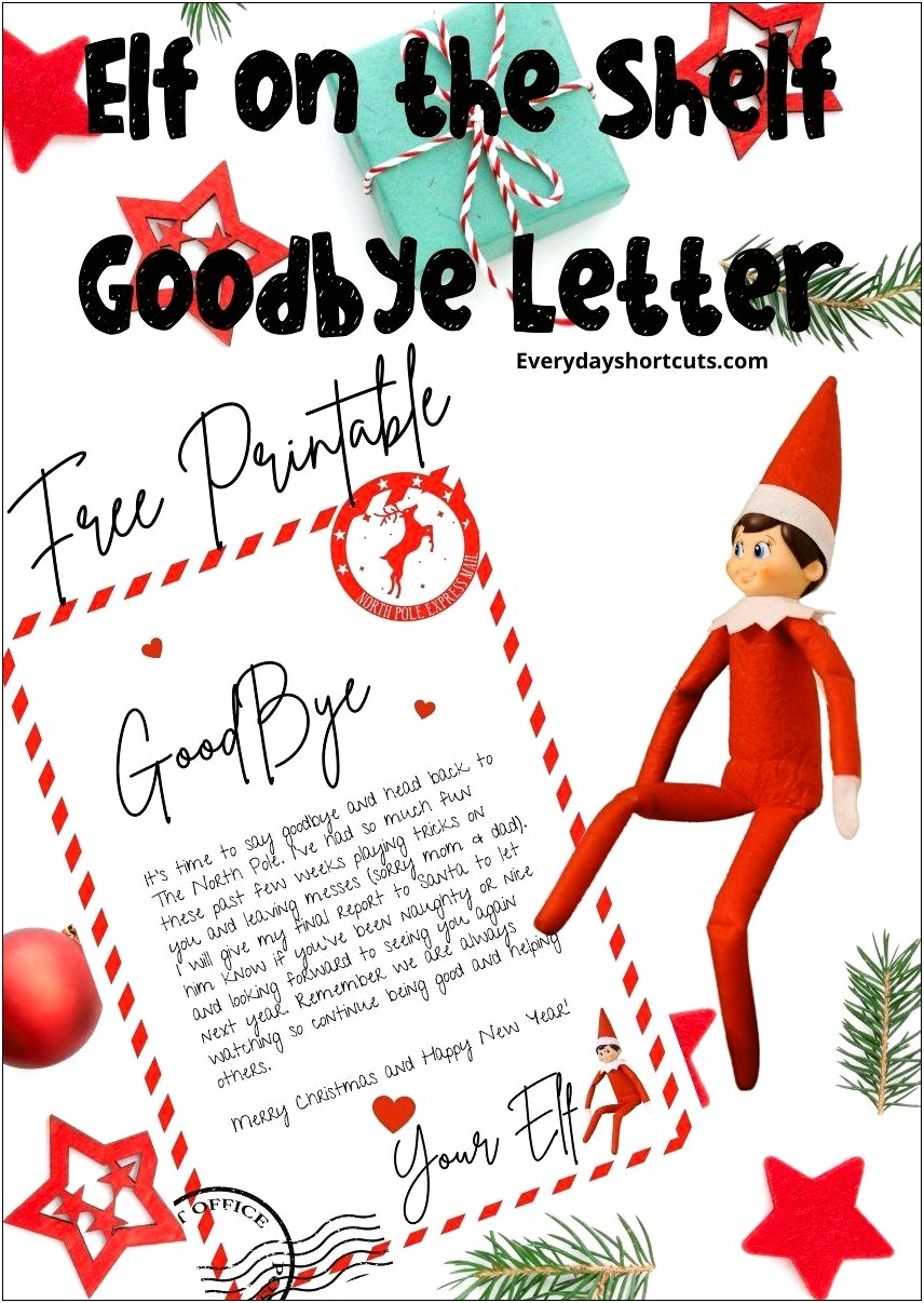 Elf On The Shelf Template Download