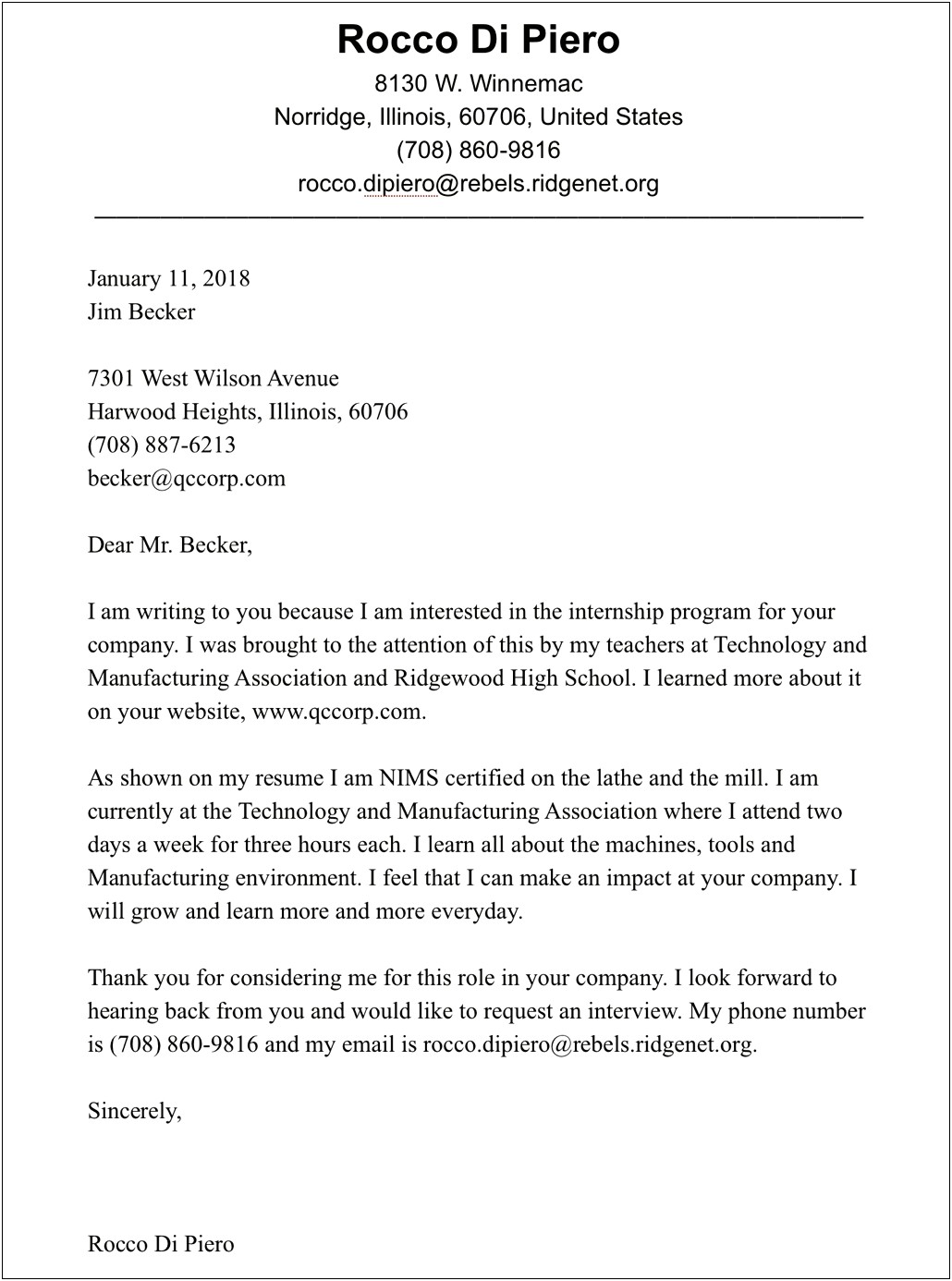 Email Cover Letter For Resume With Reference