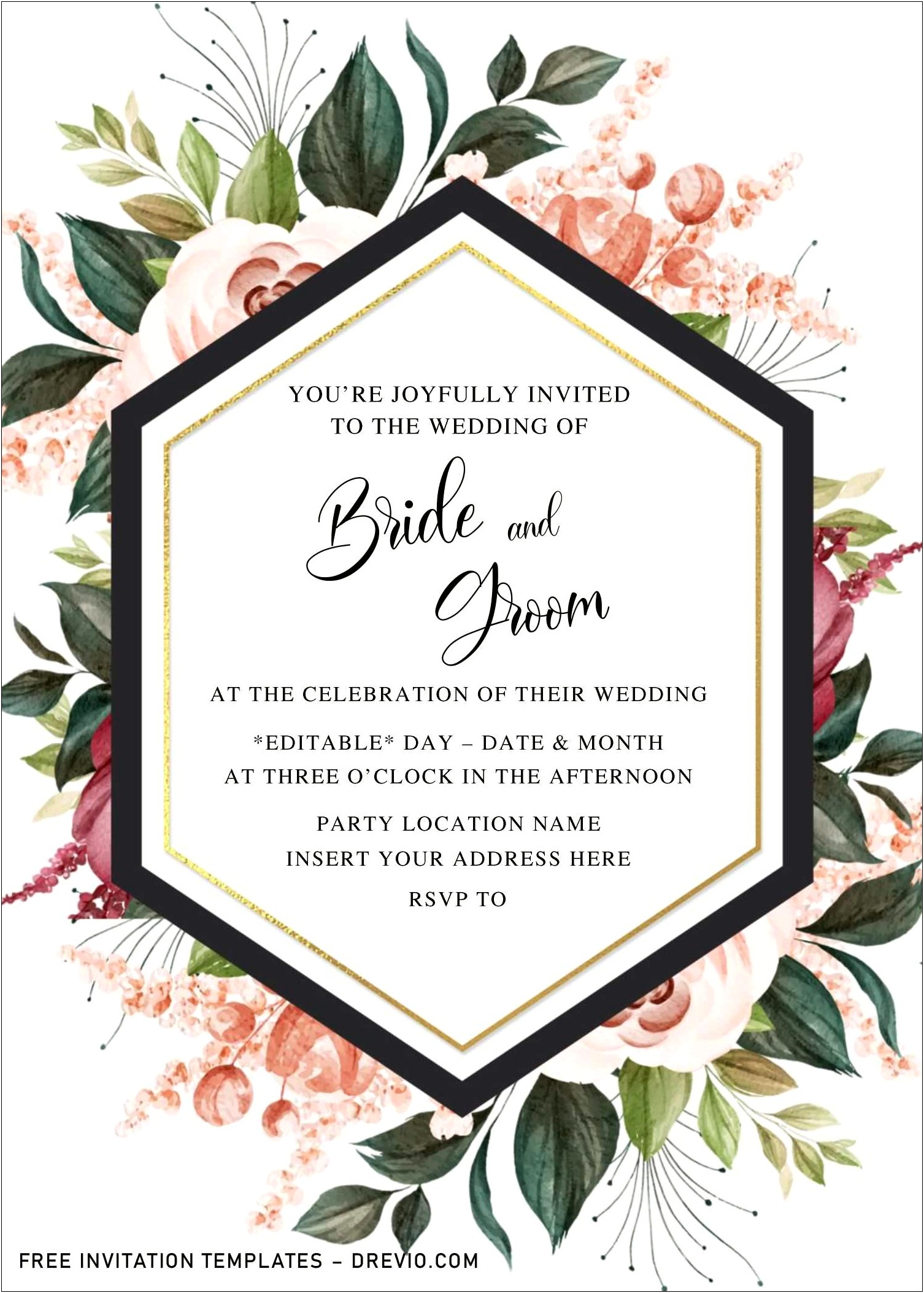 Email Invitation For Wedding Free Download