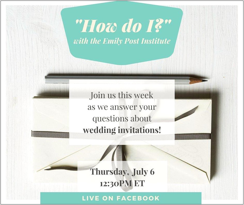 Emily Post Etiquette Addressing Wedding Invitations