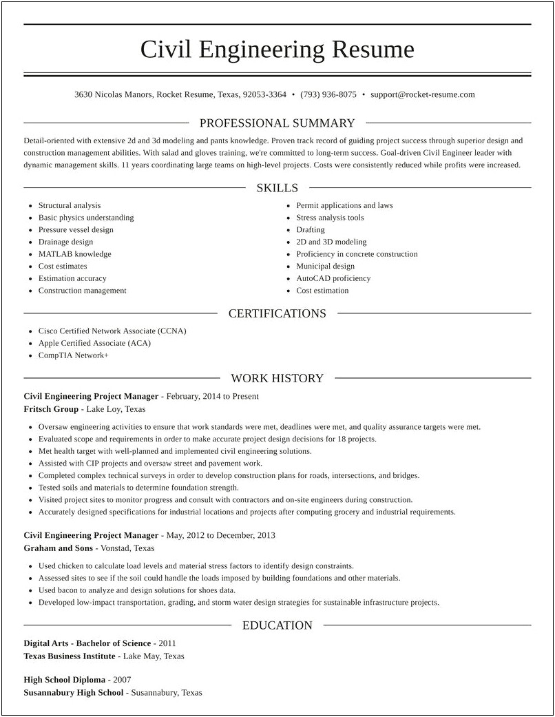 Engineering Project Manager At Apple Resume