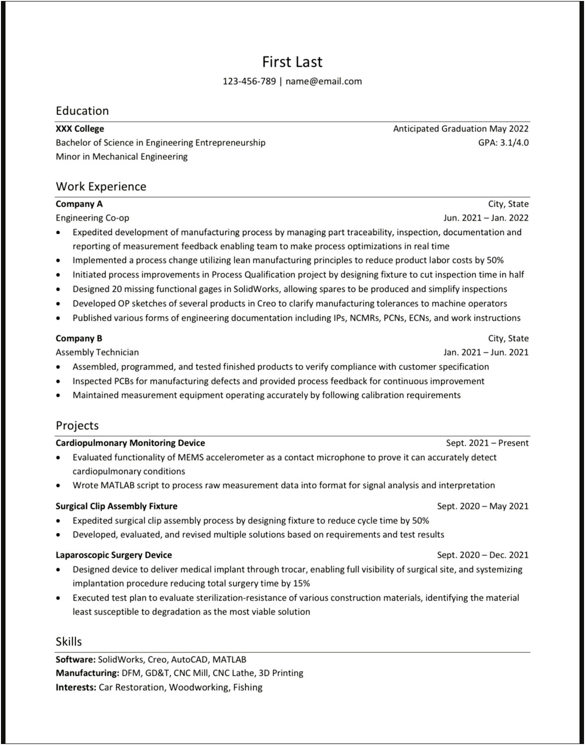 Engineering Should You Have Object In Resume Reddit