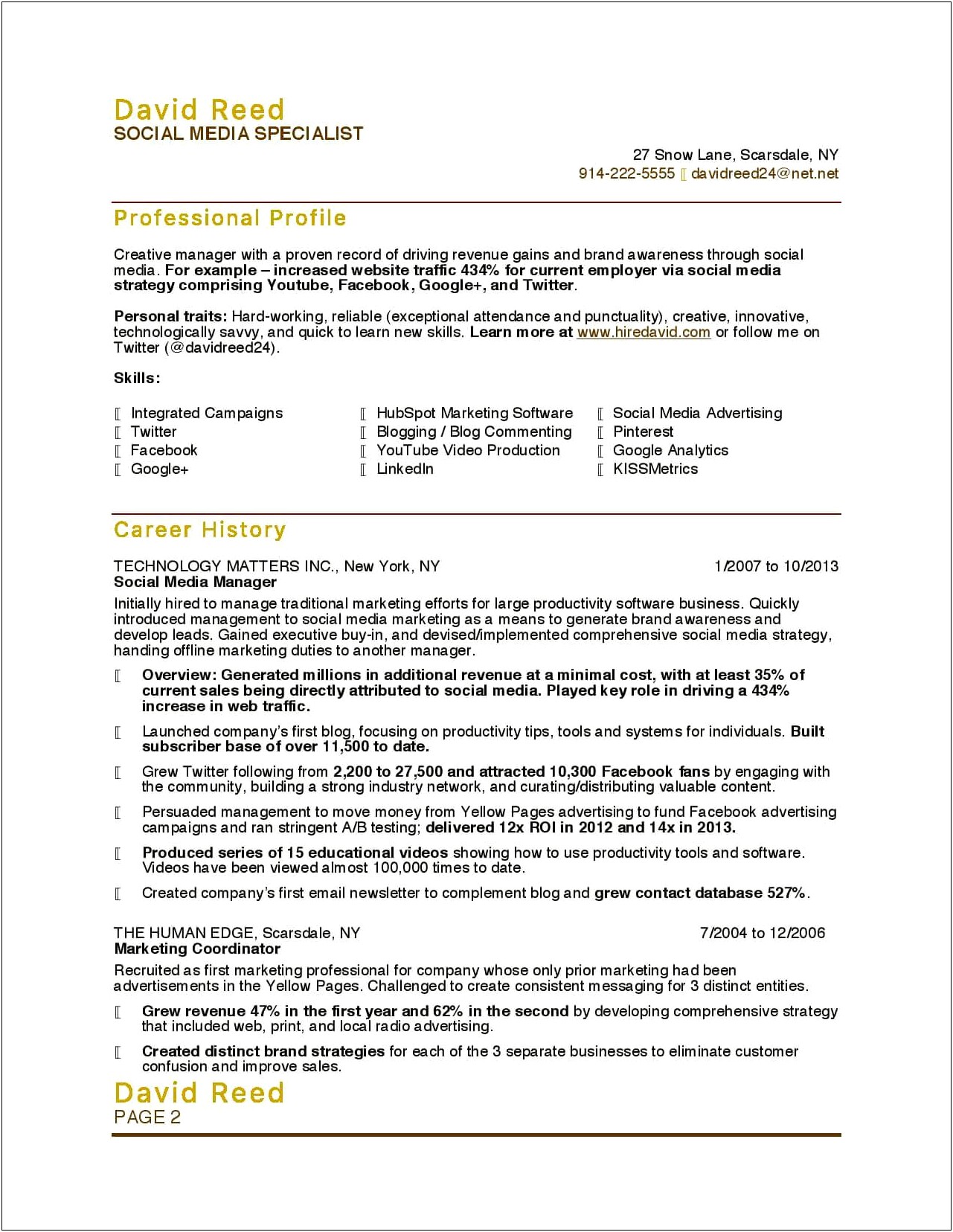 Entry Level Contract Specialist Resume Sample