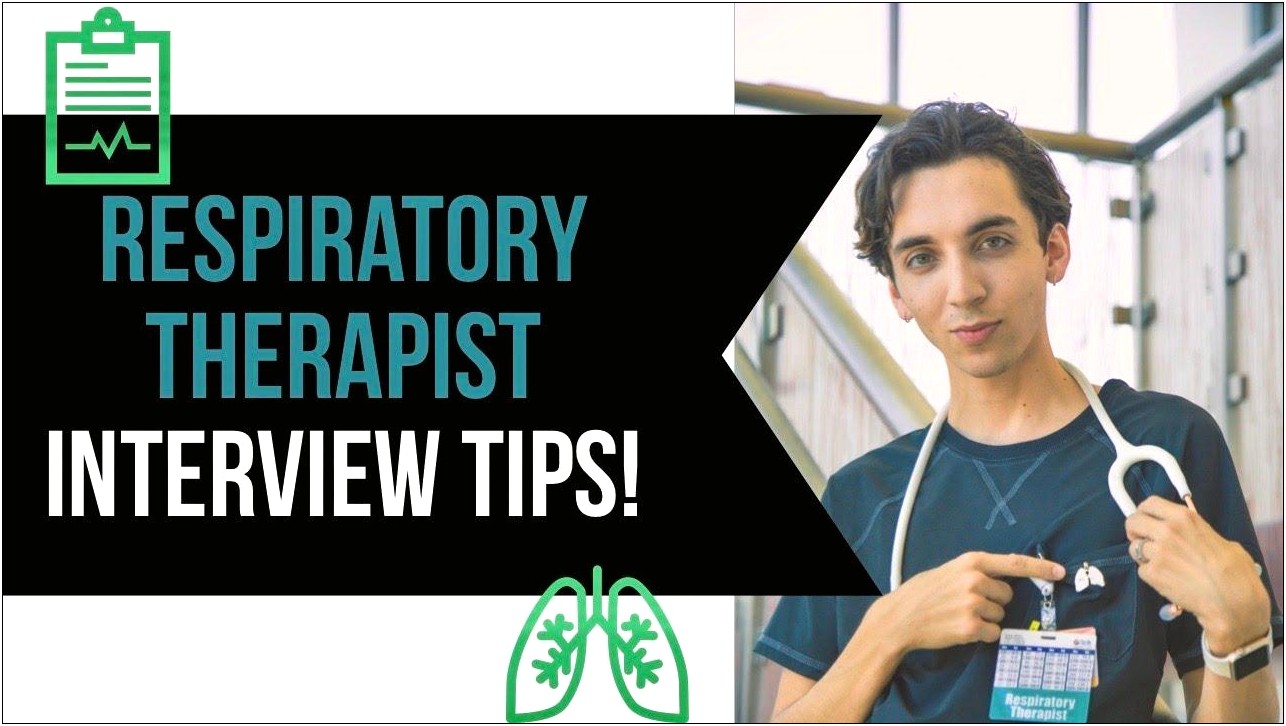 Entry Level Respiratory Therapist Objectives Resume Objective Livecareer