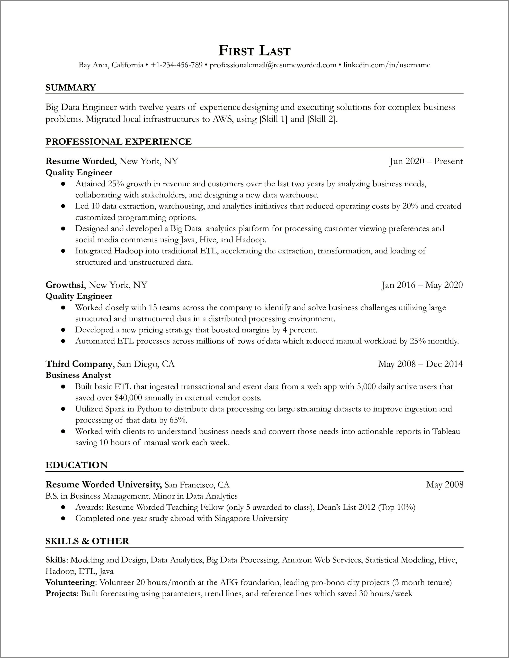 Environmental Services Job Description For Resume