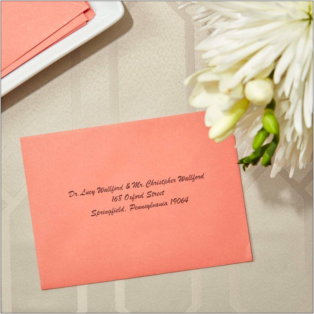 Etiquette For Addressing Wedding Invitations Doctors