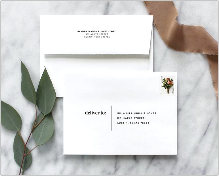 Etiquette For Wedding Invitation Inner Envelope