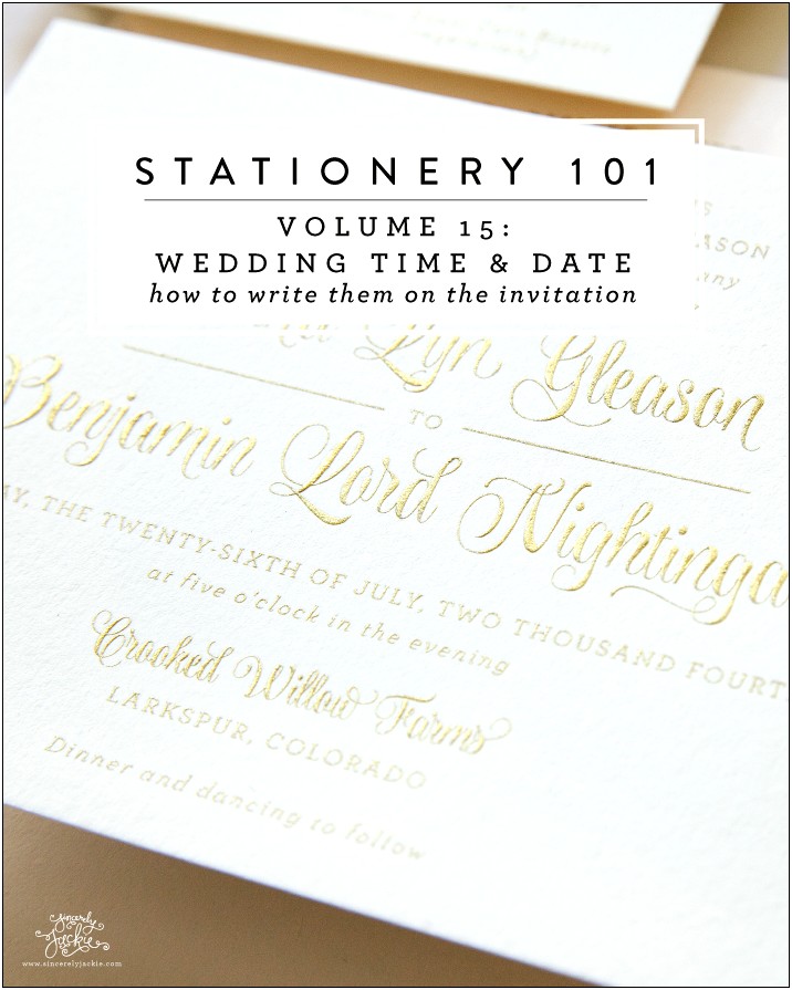 Etiquette For Writing Names On Wedding Invitations