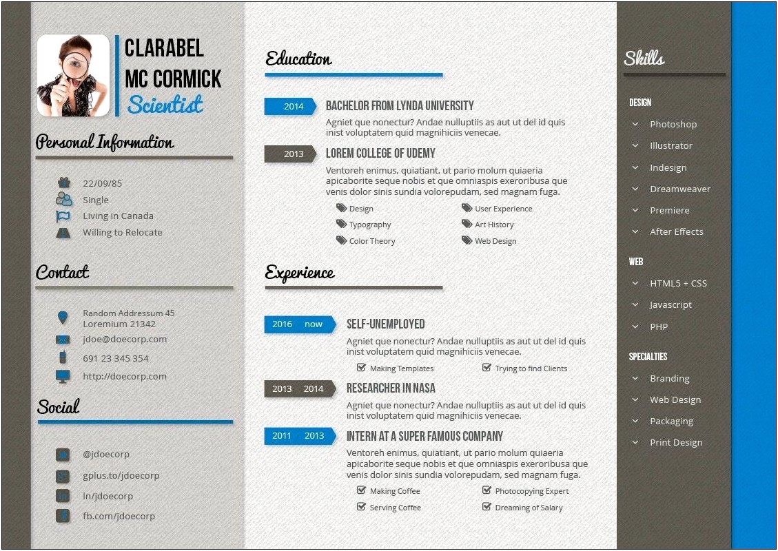 Example Of A Desktop Publisher Resume