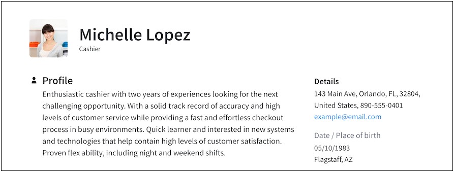 Example Of A Resume Summary Profile