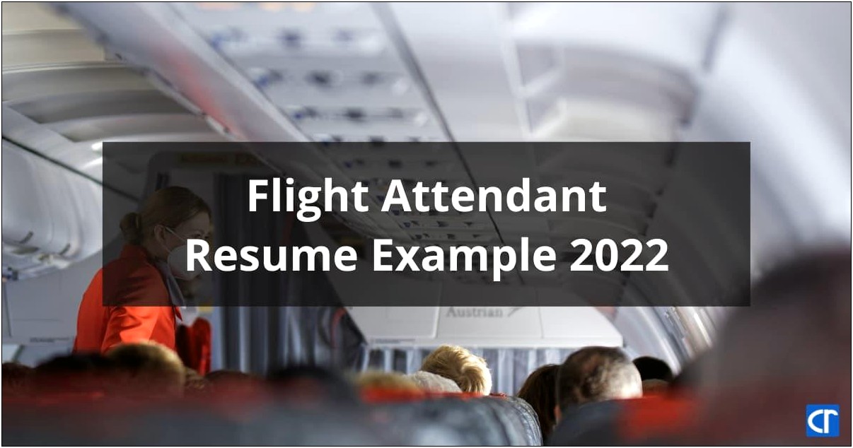 Example Of Good Flight Attendant Resume