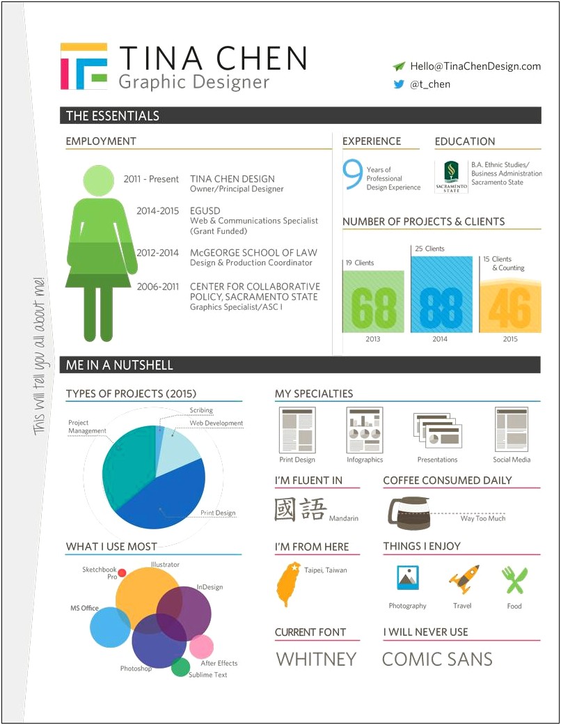 Example Of Infographic Resume Security Information