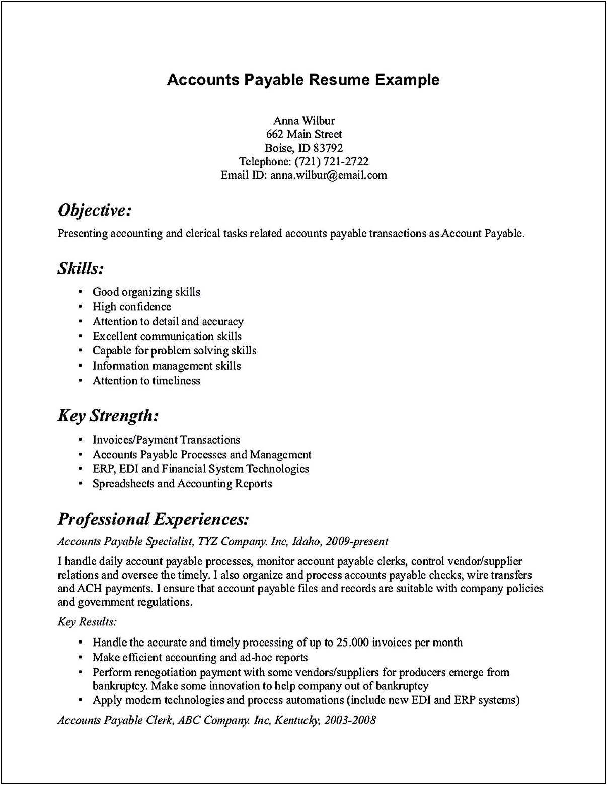 Example Of Interpersonal Skills On A Resume