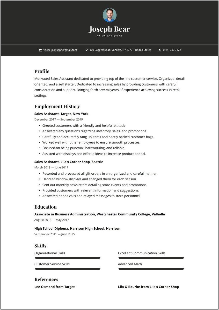 Example Of Key Qualifications On A Resume