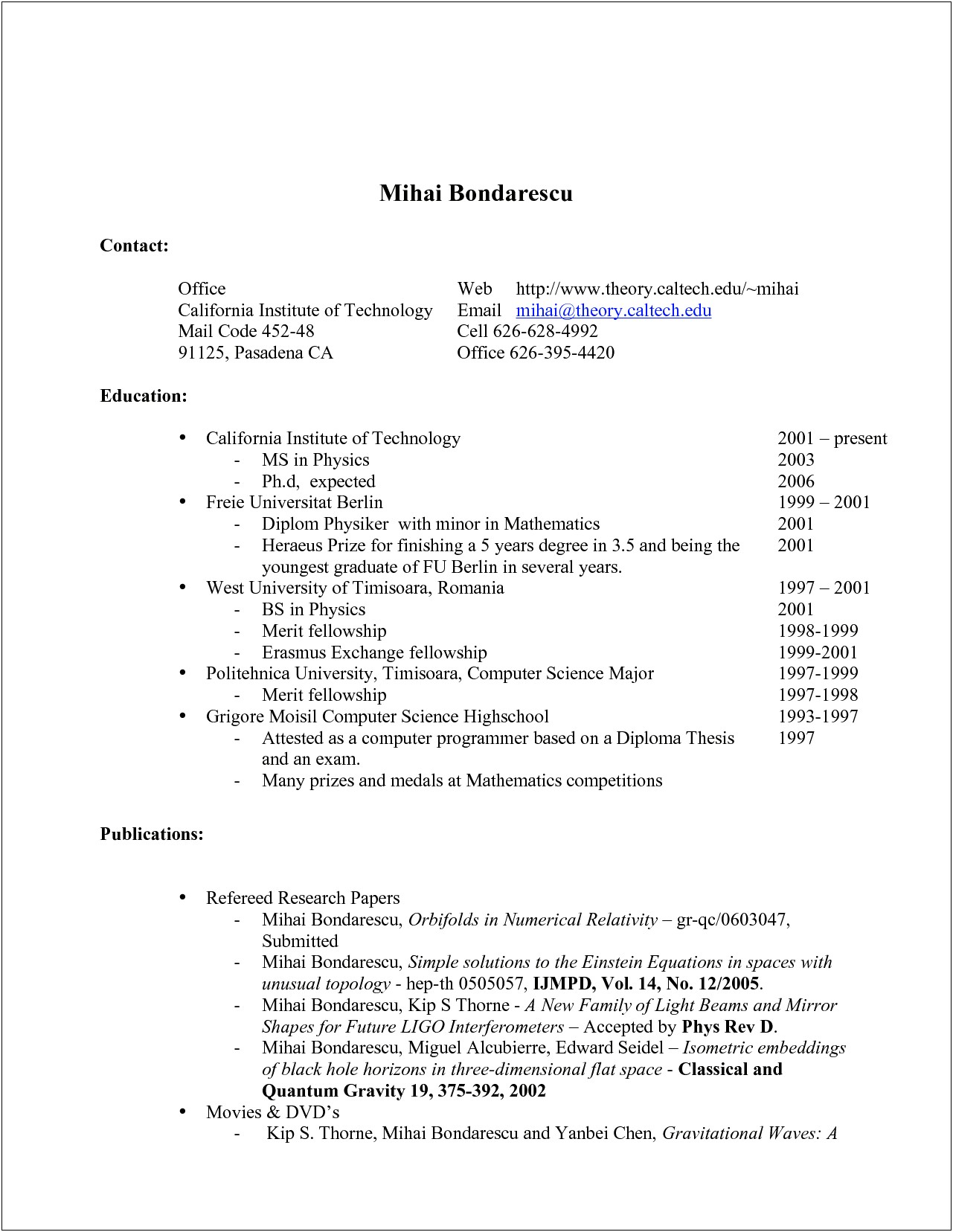 Example Of Resumes For High School Graduates