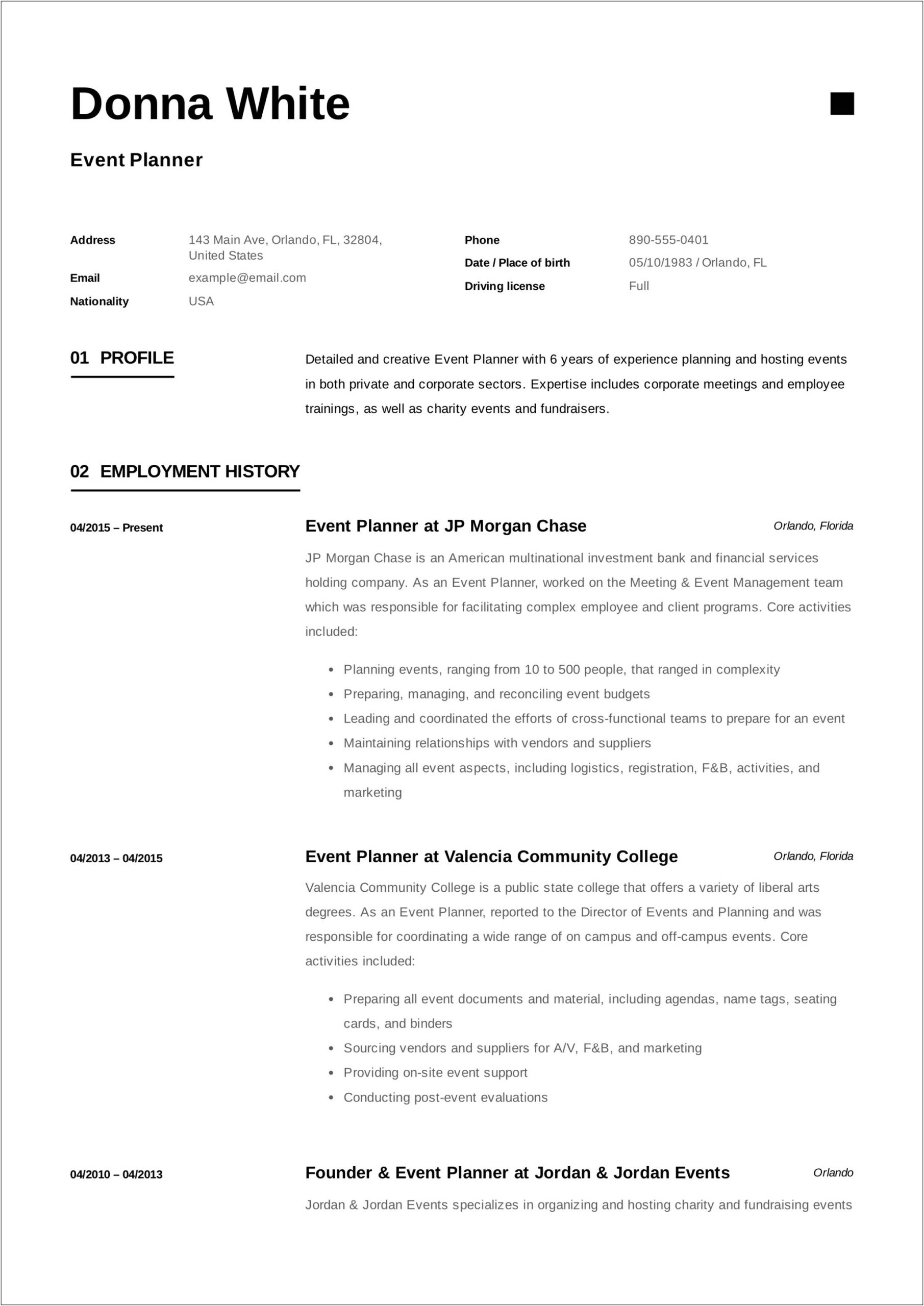 Example Of Training And Seminars In Resume