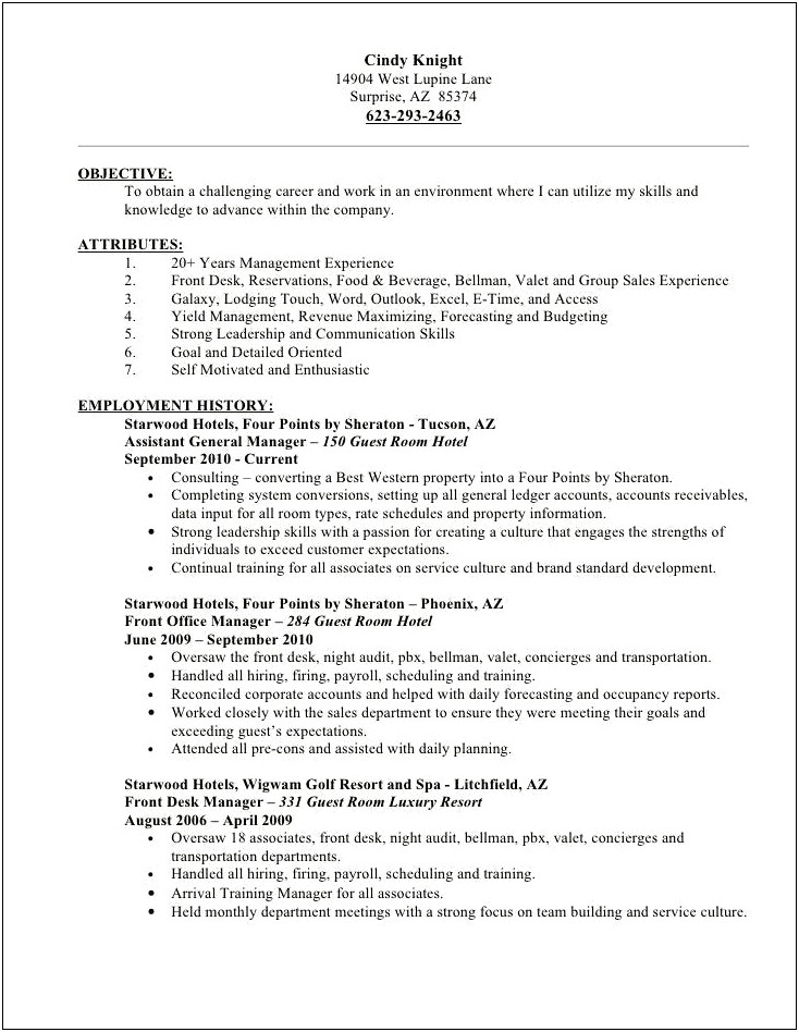 Example Skills For Resume For Experienced Night Auditor
