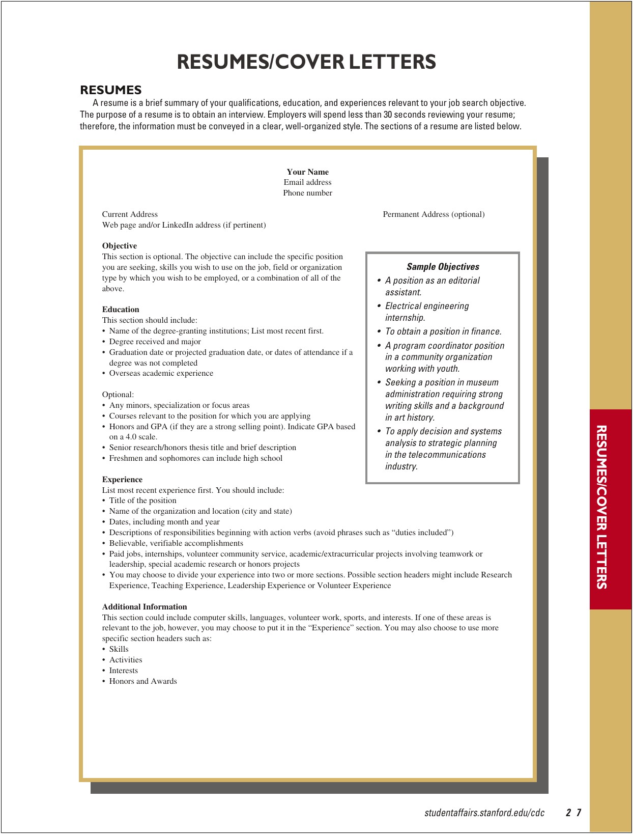 Examples For Awards On A Resume