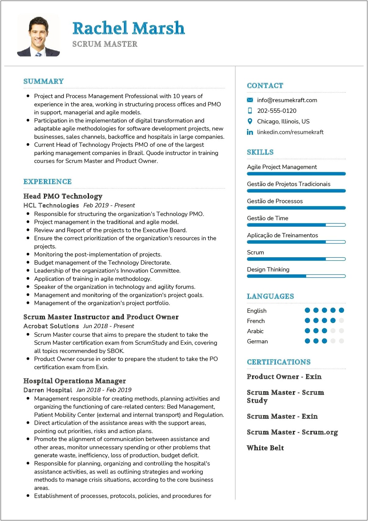 Examples Of Agile Methodology In A Resume