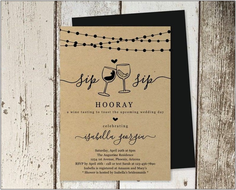 Examples Of Couples Wedding Shower Invitations