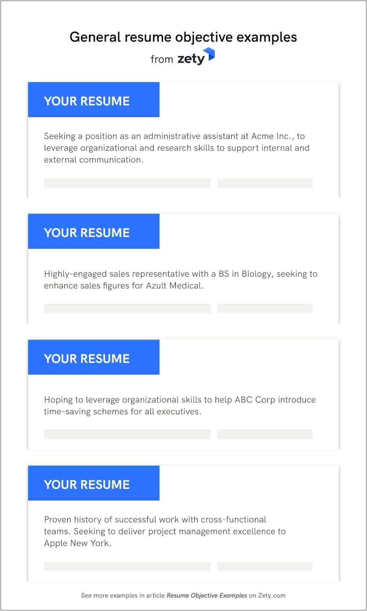 Examples Of Good Objectives On Resumes