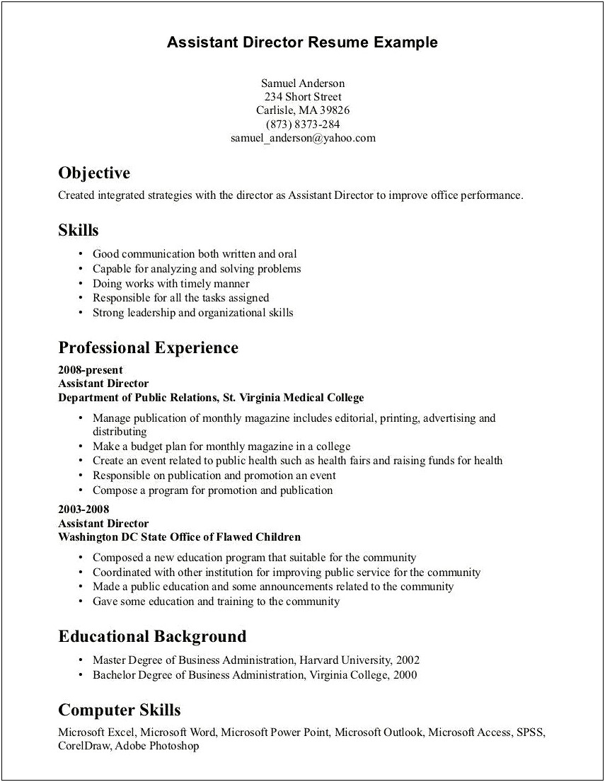 Examples Of Good Skills And Abilities For Resume