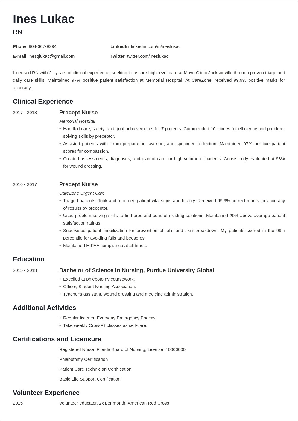 Examples Of Objectives On Resumes For Students